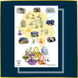 Carte des écrivains de Touraine